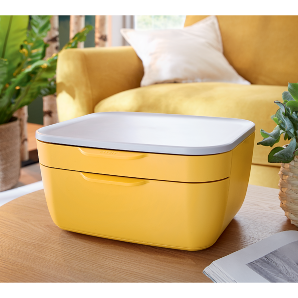 Skuffekabinet Cosy m/2skuffer gul