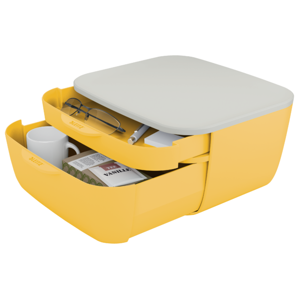 Skuffekabinet Cosy m/2skuffer gul