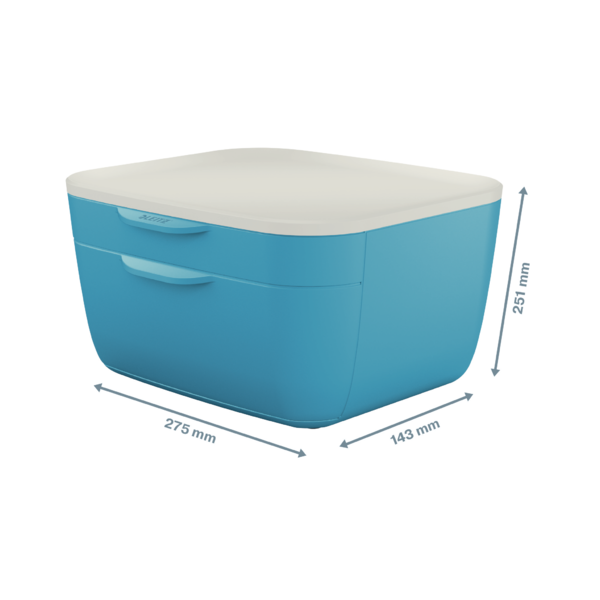 Skuffekabinet Cosy m/2skuffer blå