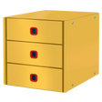 Skuffekabinet Click&Store Cosy 3 skuf gul