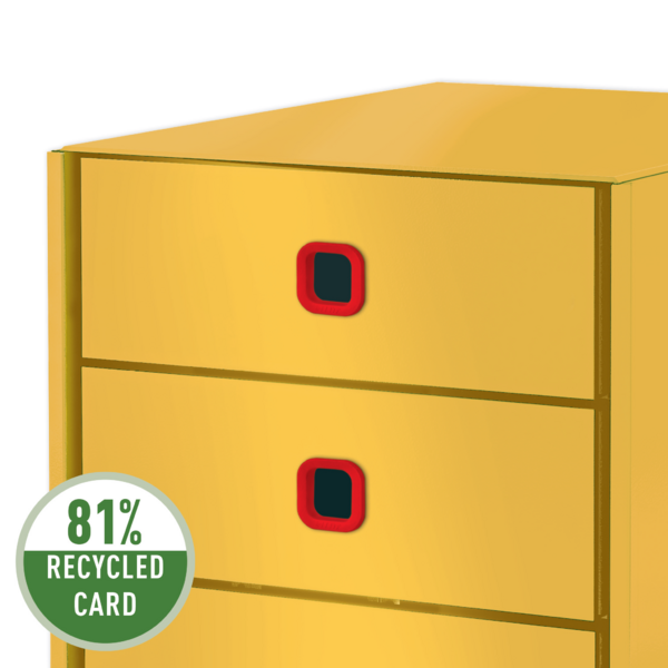 Skuffekabinet Click&Store Cosy 3 skuf gul