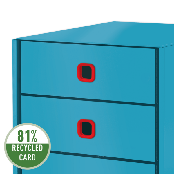 Skuffekabinet Click&Store Cosy 3 skuf blå