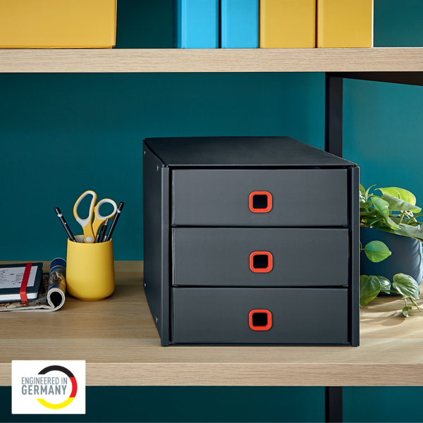 Skuffekabinet Click&Store Cosy 3 skuf grå