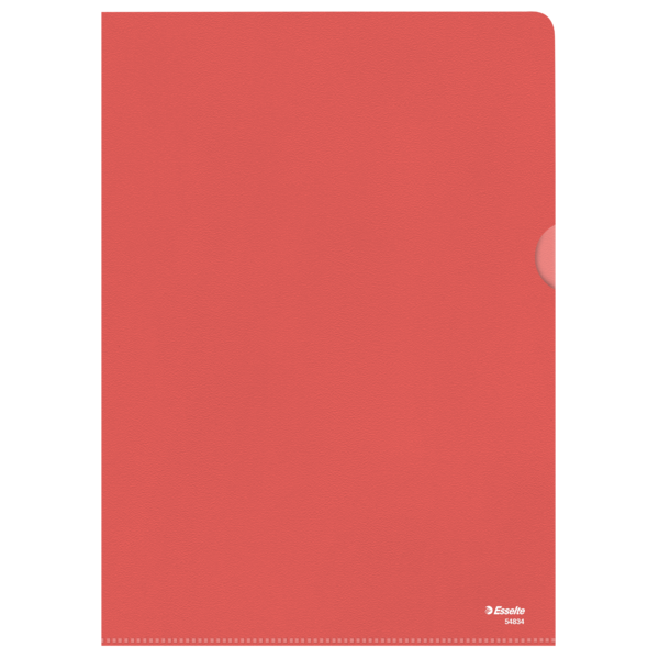 Omslag 105my PP præget A4 rød (100)