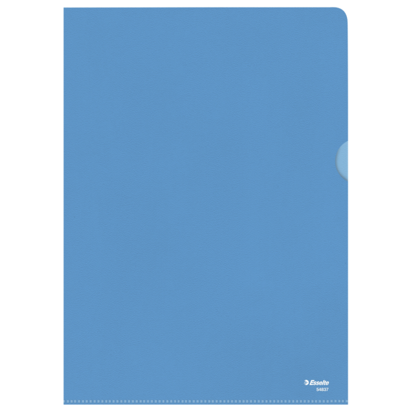 Omslag 105my PP præget A4 blå (100)