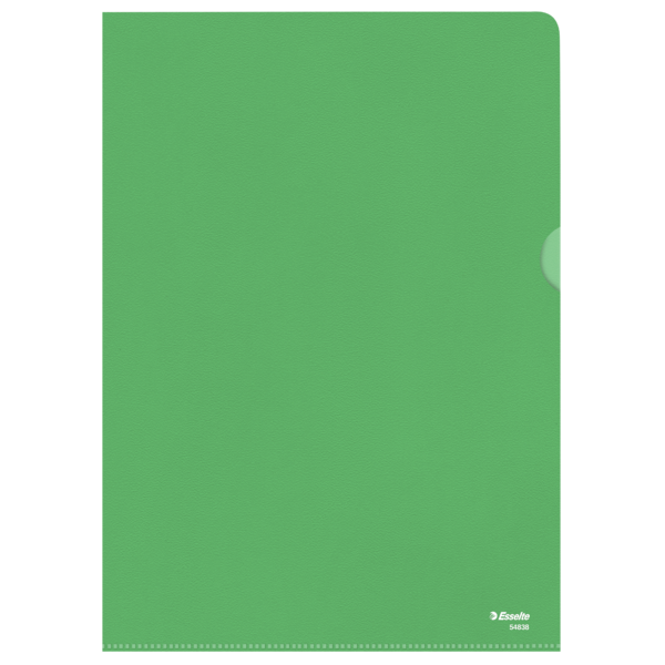 Omslag 105my PP præget A4 grøn (100)