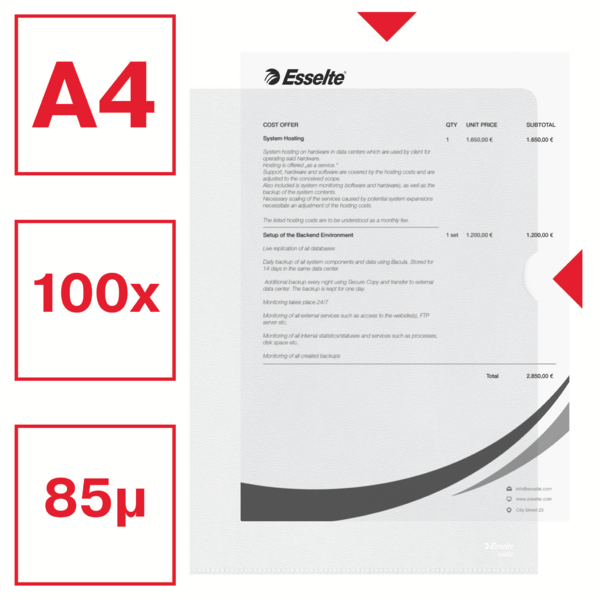 Omslag økonomi 85my A4 med præg (100)