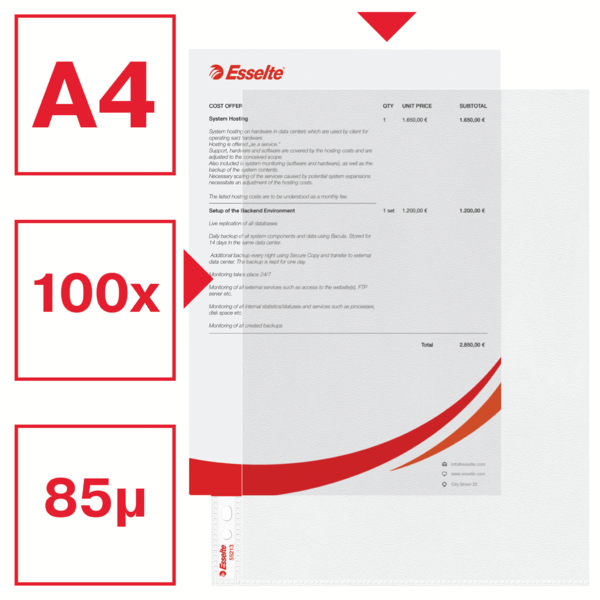 Lomme 85my PP præget A4 TSÅ (100)