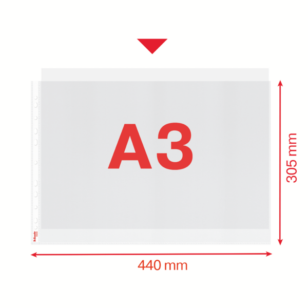 Lomme 75my PP præget A3 tvær TÅ (50)