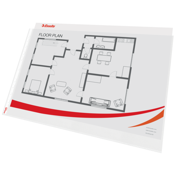 Lomme 75my PP præget A3 tvær TÅ (50)