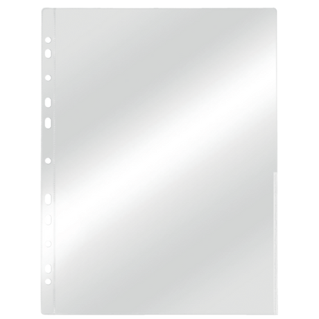 Signallomme 105my PP glasklar A4 TÅ hvid(100)