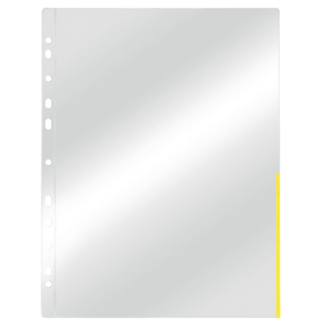 Signallomme 105my PP glasklar A4 TÅ gu (100)