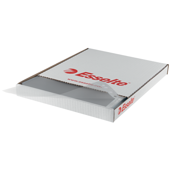 Signallomme 105my PP glasklar A4 TÅ rød(100)