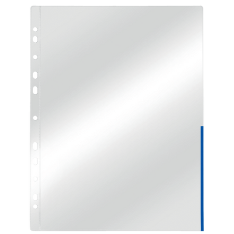 Signallomme 105my PP glasklar A4 TÅ blå(100)