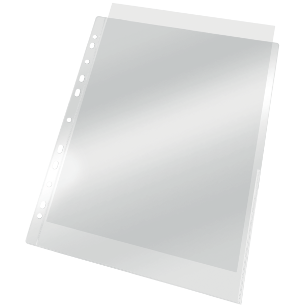 Signallomme 105my PP glasklar A4 TÅ blå(100)