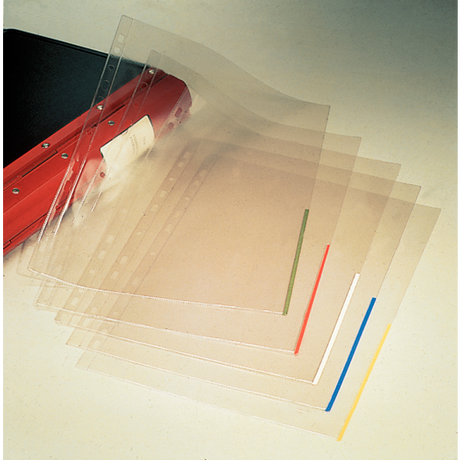 Signallomme 105my PP glasklar A4 TÅ grøn(100)