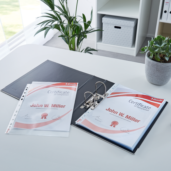 Lomme 105my PP glasklar A4 TÅ (100)