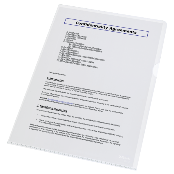 Omslag 105my PP glasklar A4 (100)