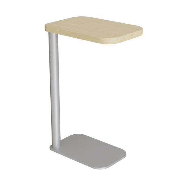 Laptopbord Xakt, Massiv ask, Alu stel