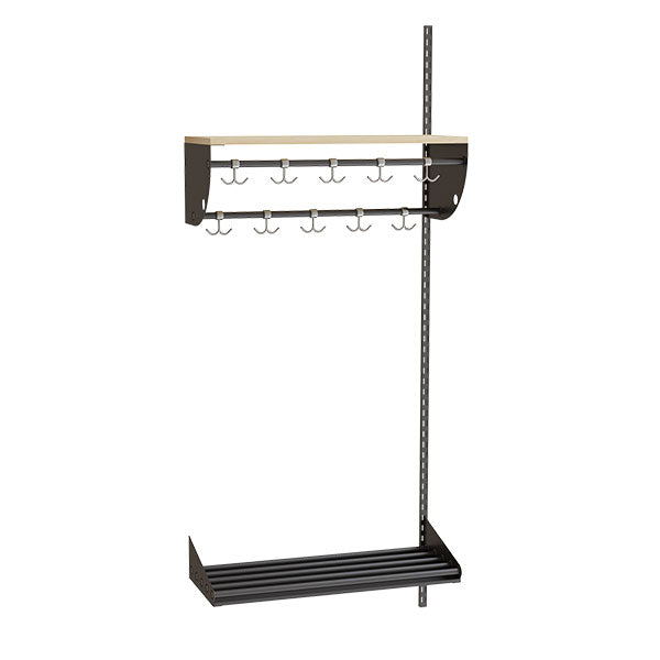 Børne garderobe Adde Kombination B, påbyg, bredde 750 mm 3 pladser