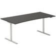 Hæve-sænkebord DNA, Antracit 1800x800mm Bue 2-ben/Alugå