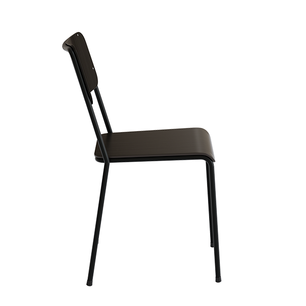 Stol HK, Sortbejdset ask og sort understel