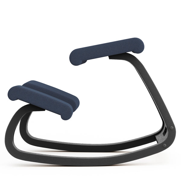 Knæstol Varier Variable sort, REV 774 blå