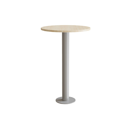 Bord Cirkum, Ø700mm, højde 1100 mm, massiv birk med alugråt stel