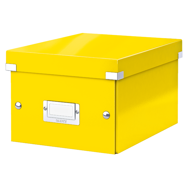 Arkivboks Click&Store lille gul