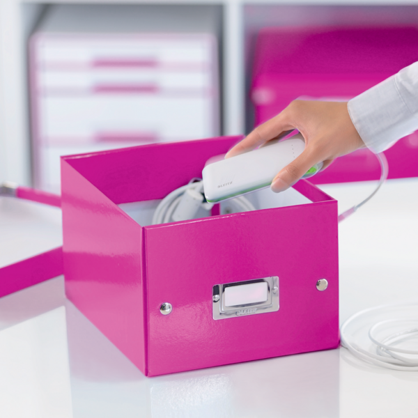 Arkivboks Click&Store lille WOW pink