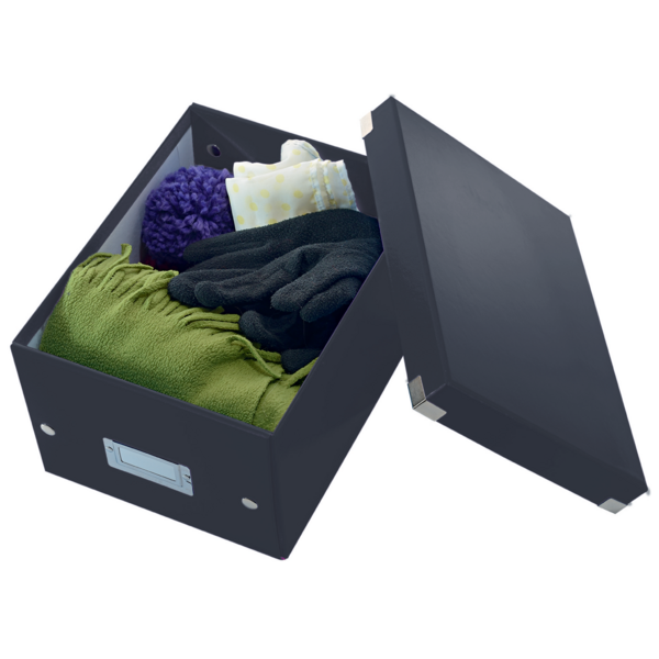 Arkivboks Click&Store lille sort