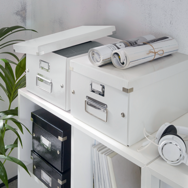 Arkivboks Click&Store mellem hvid
