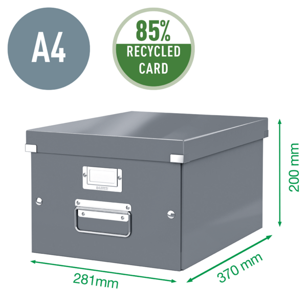 Arkivboks Click&Store mellem hvid