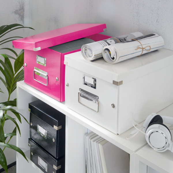 Arkivboks Click&Store mellem WOW pink