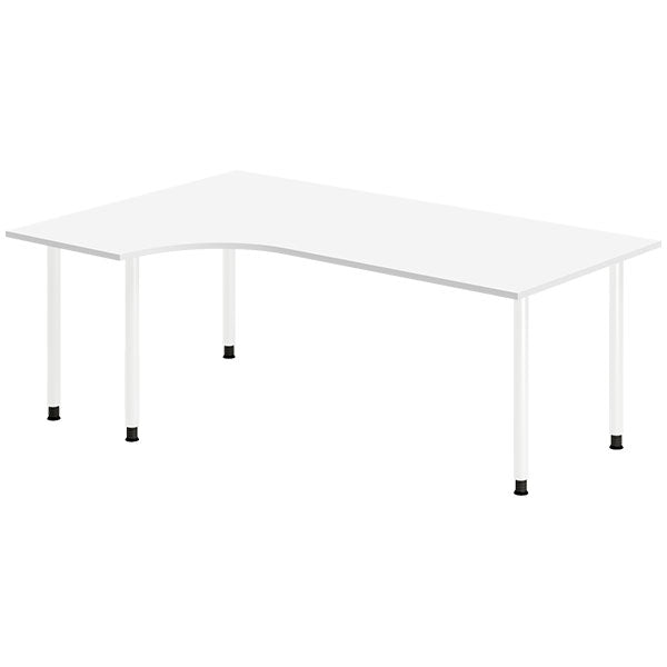 Skrivebord DNA, Hvid 2000x1200mm Venstre I-ben/Hvid