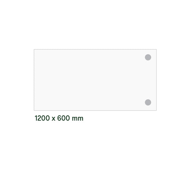 Skrivebord, tilbyg DNA Antracit 1200x600 mm I-ben Hvid