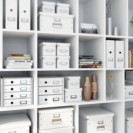 Tidsskriftsamler Click&Store WOW A4 hvid