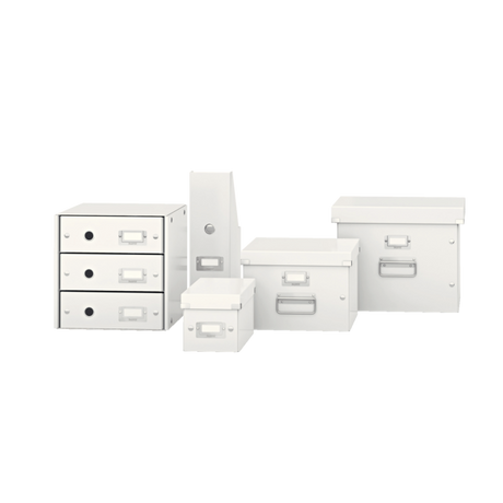 Tidsskriftsamler Click&Store WOW A4 hvid