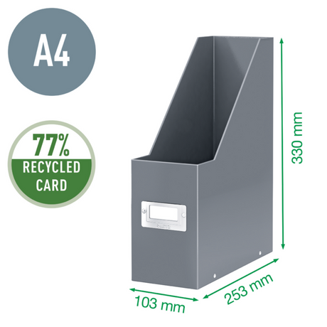 Tidsskriftsamler Click&Store WOW A4 blå