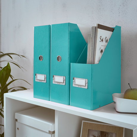 Tidsskriftsamler Click&Store WOW A4isblå