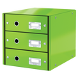 Skuffekabinet Click&Store 3 skuf grøn