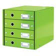 Skuffekabinet Click&Store 4 skuf grøn