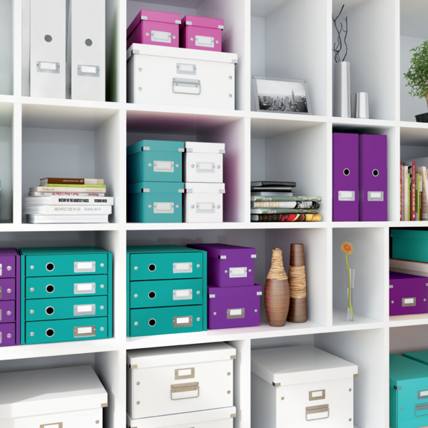 Skuffekabinet Click&Store 4 skuf WOW lilla