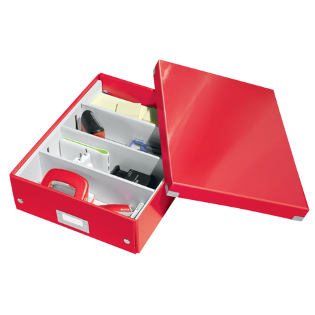 Organizer boks WOW Click&Store mellem rød