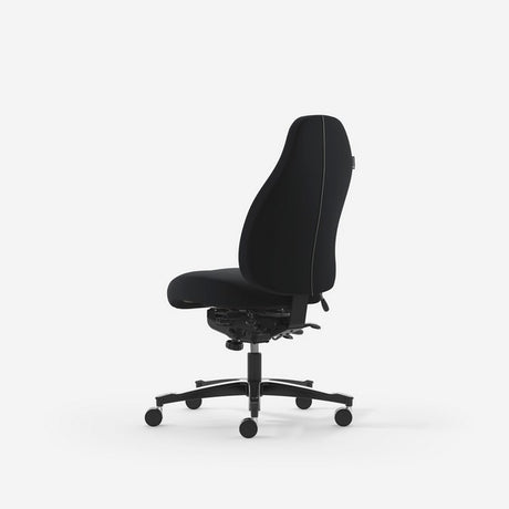 Kontorstol Malmstolen Classic 4000 Høj ryg, Sort