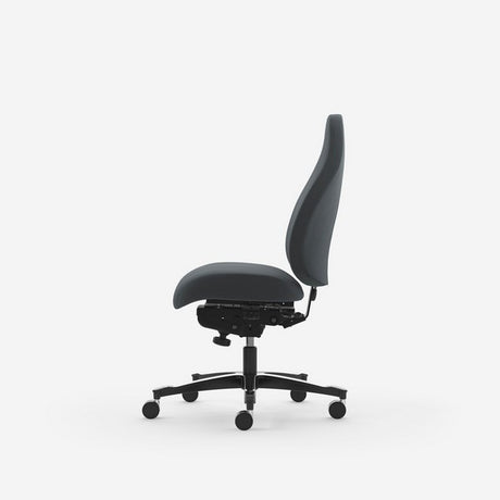 Kontorstol Malmstolen Classic 4000 Høj ryg, Grå