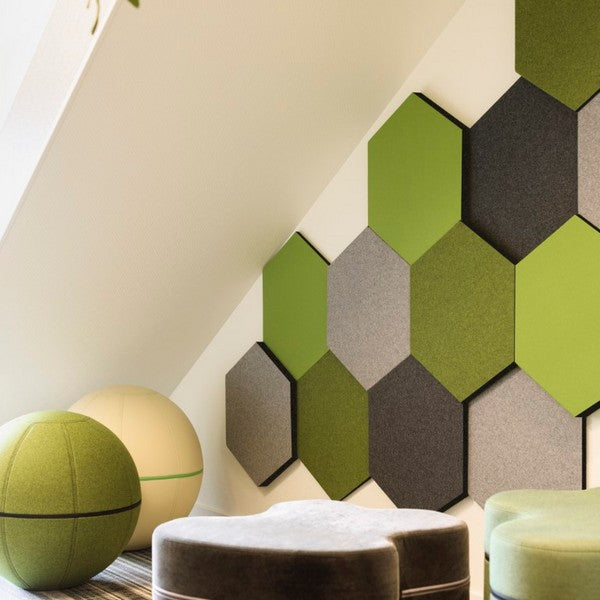 Lydabsorbent Honey EcoSUND, 600x520x50 mm Grå, tekstil lamineret