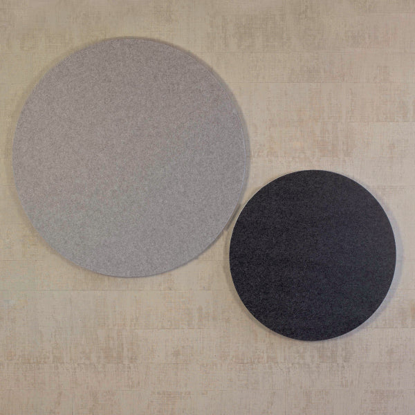 Lydabsorbent Sound Off EcoSUND Væg, Ø1100 mm Sort, tekstil-lamineret