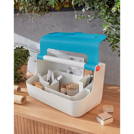 Opbevaringsboks bærbar Cosy blå