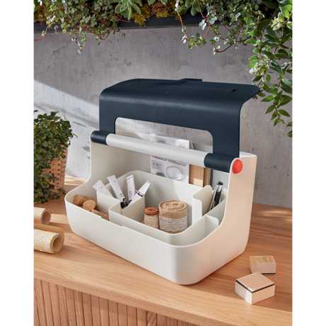 Opbevaringsboks bærbar Cosy grå